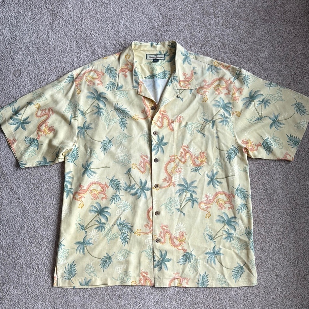 Tropical Print Short Sleeve Shirt